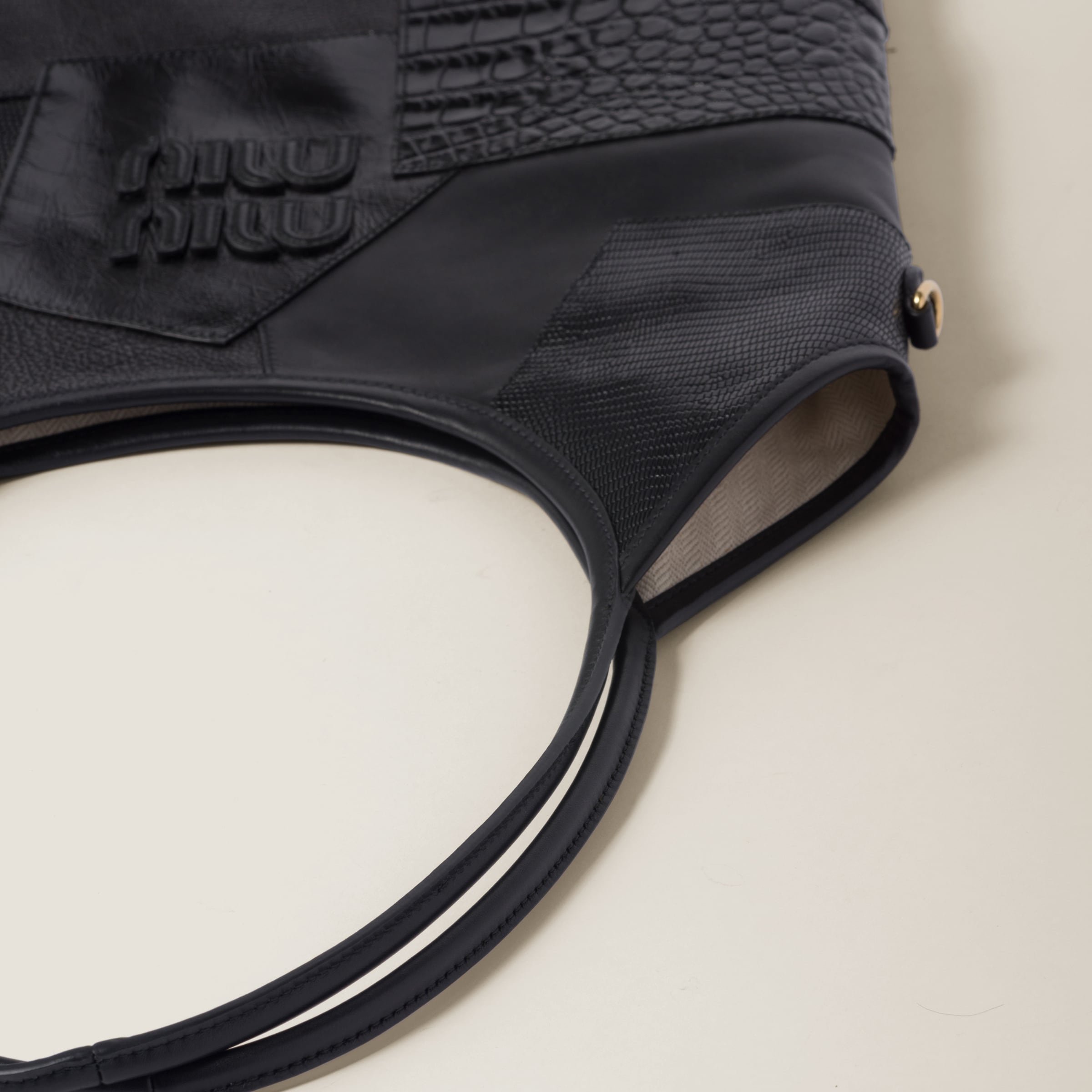 IVY leather patchwork bag - 5