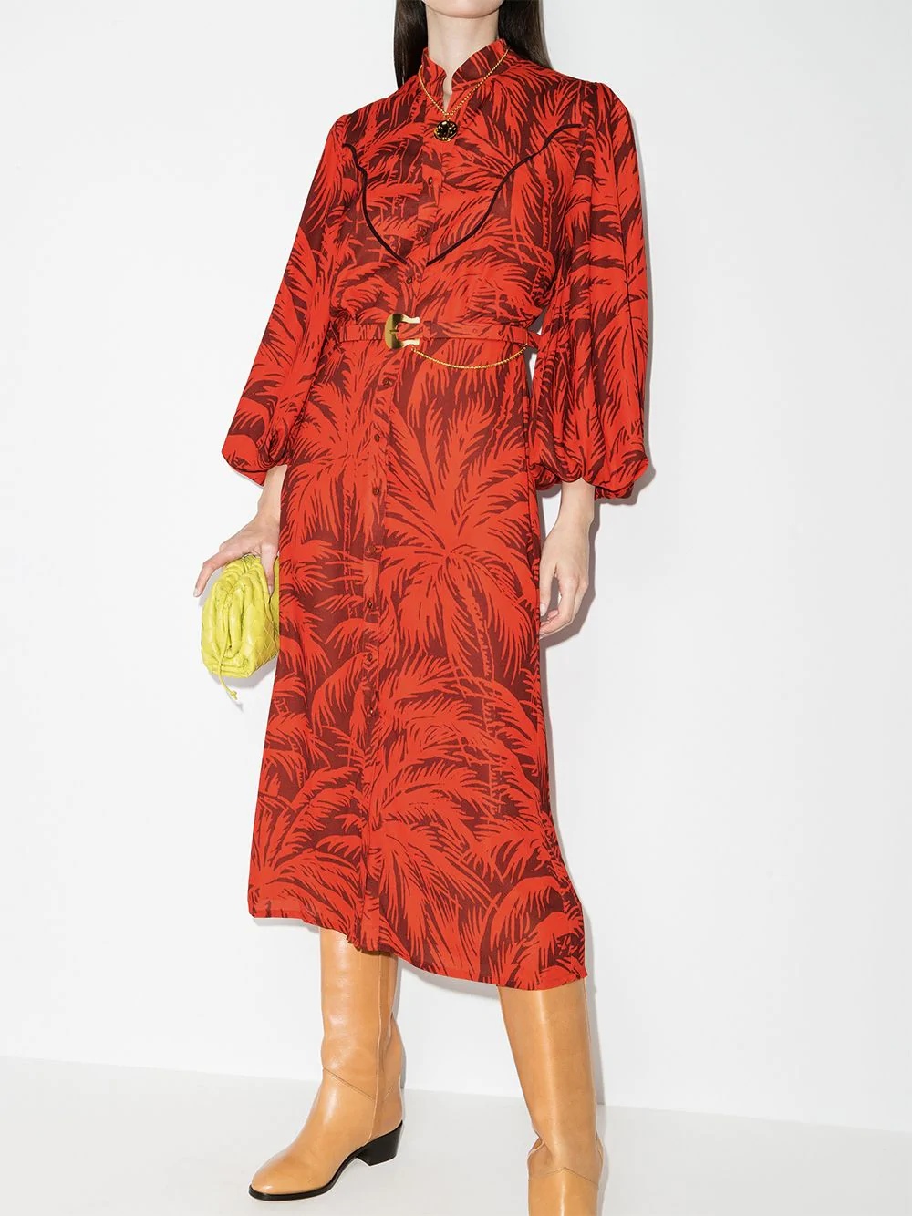 Remembering Us palm-print shirtdress - 2