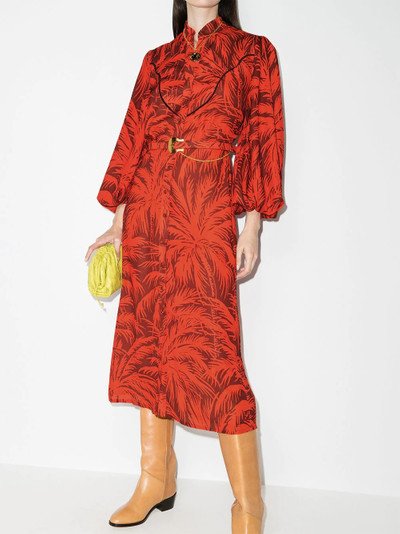 Johanna Ortiz Remembering Us palm-print shirtdress outlook