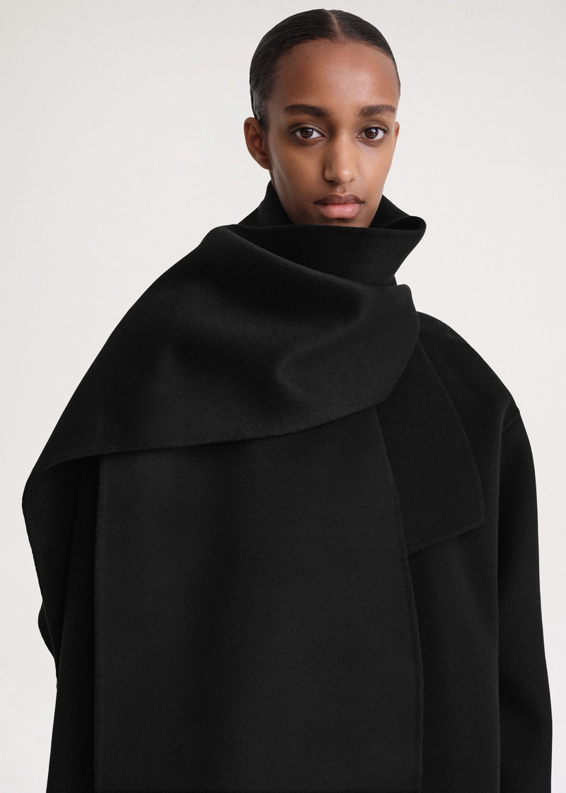 Long doublé scarf black 3