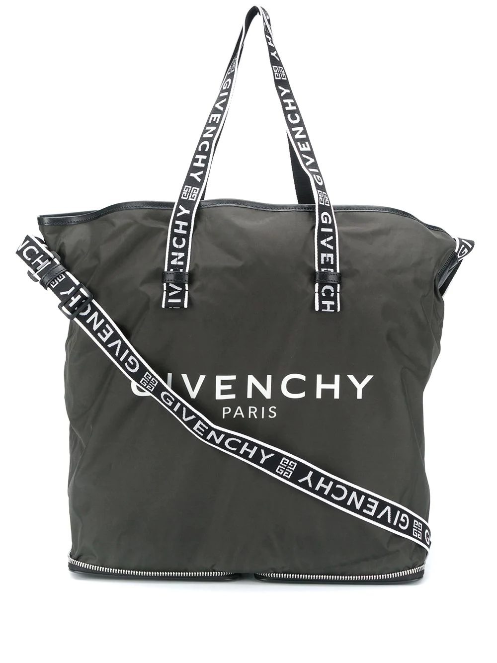 logo print shopper tote - 1