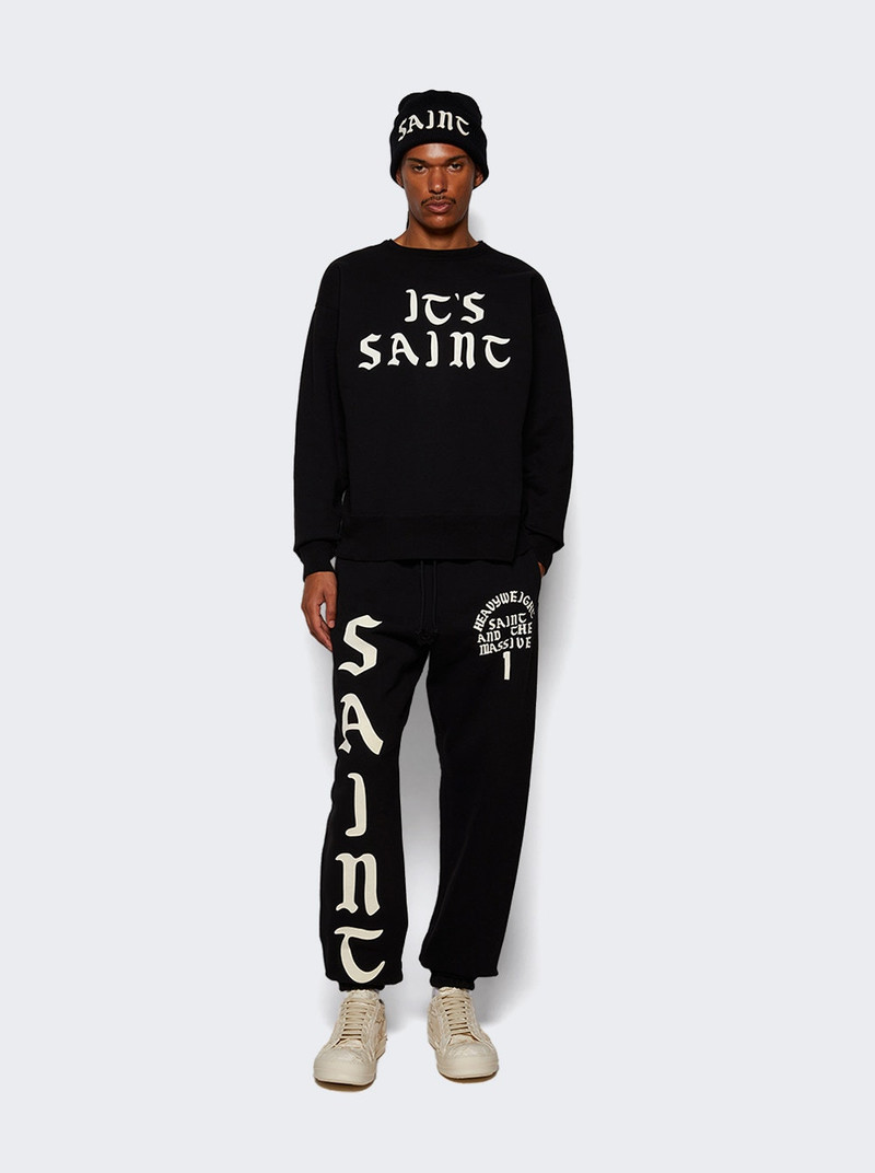 SAINT M×××××× It's Saint Sweatshirt Black outlook