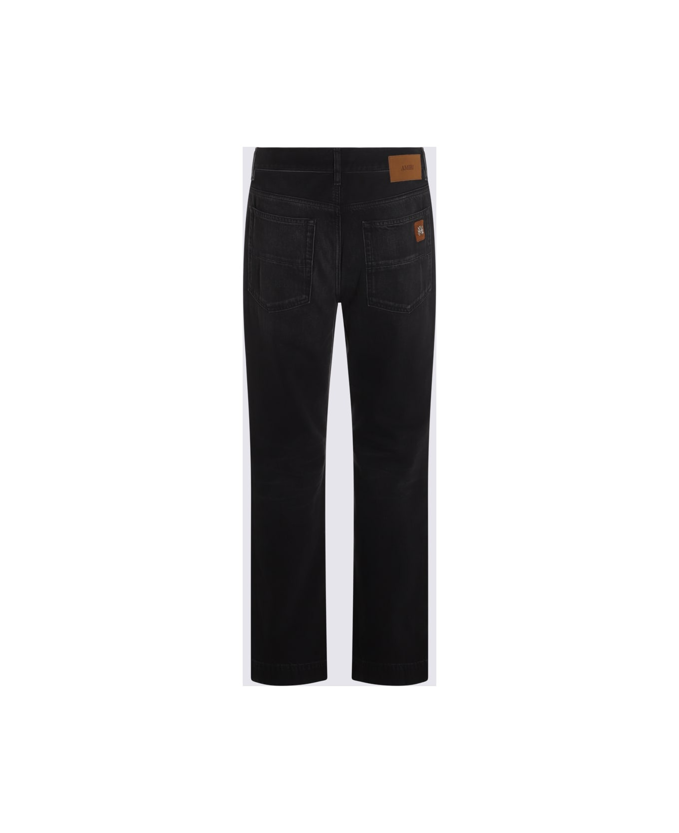 Black Cotton Jeans - 2