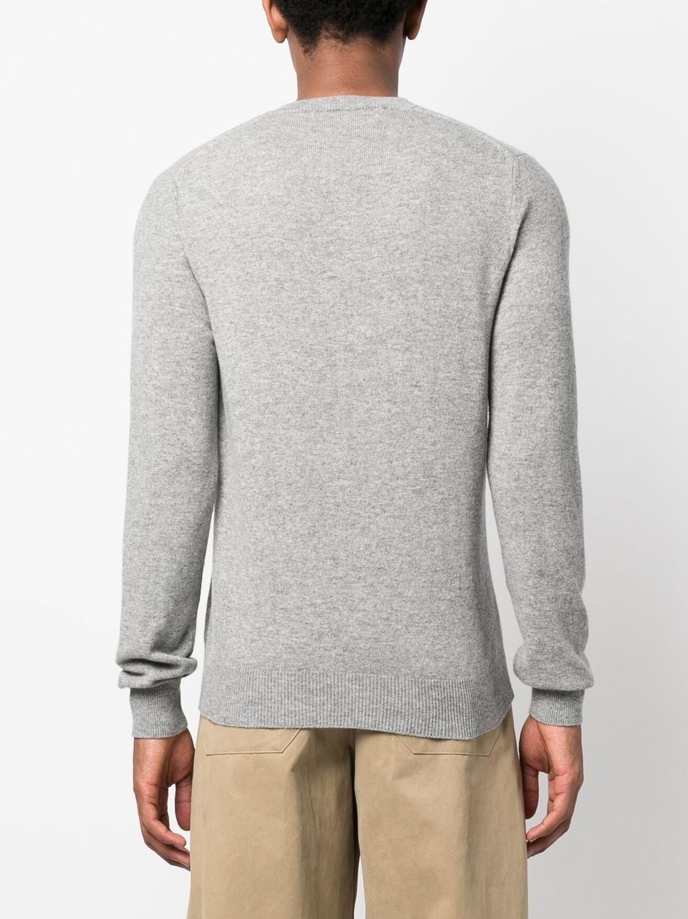 V-neck wool jumper - 4