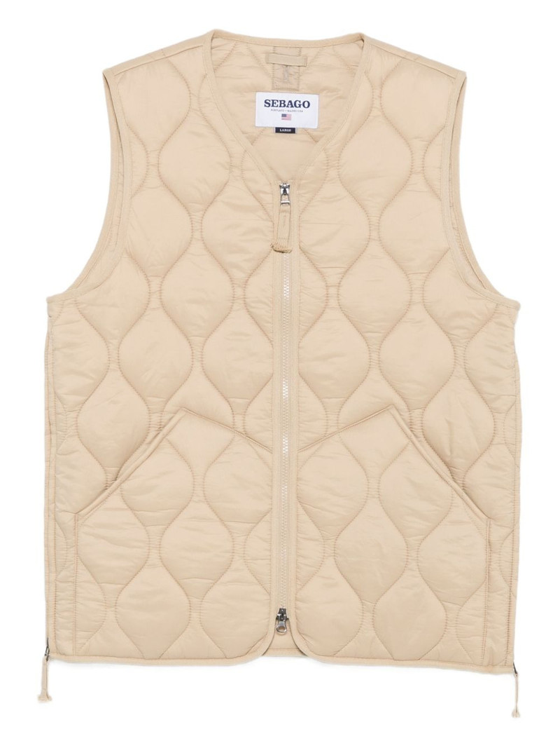 quilted diamond-pattern vest 1