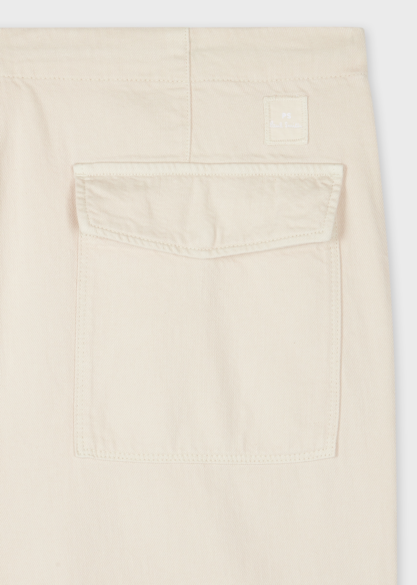 Relaxed-Fit Ecru Cotton-Linen Trousers - 2