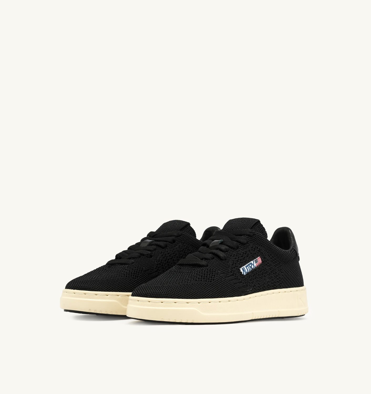 EASEKNIT MEDALIST LOW SNEAKERS IN BLACK COLOR FABRIC - 2