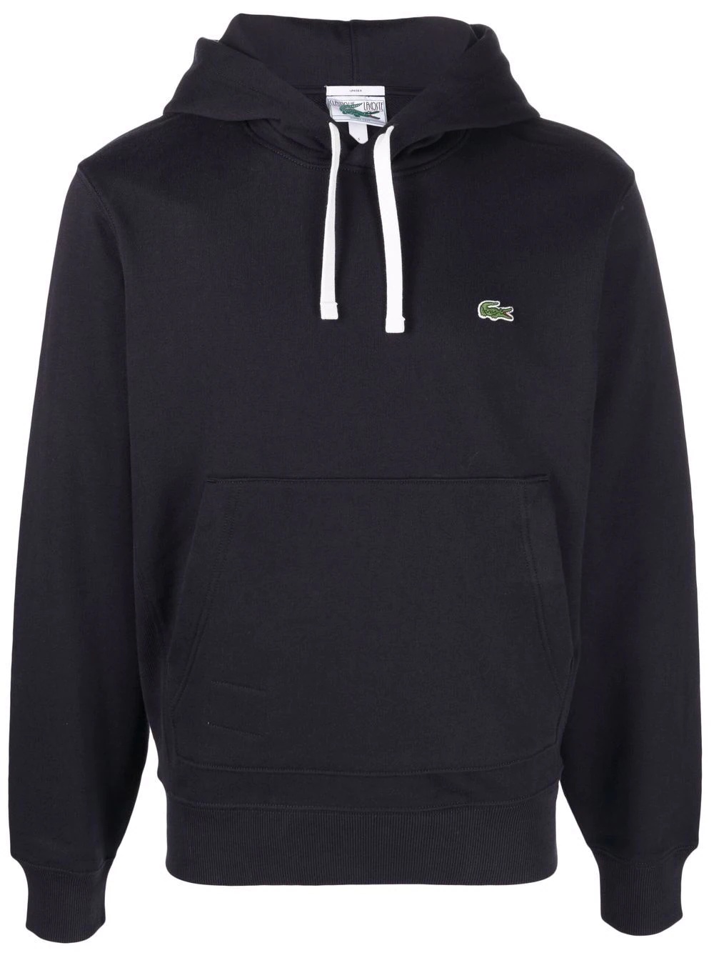 logo-patch drawstring hoodie - 1