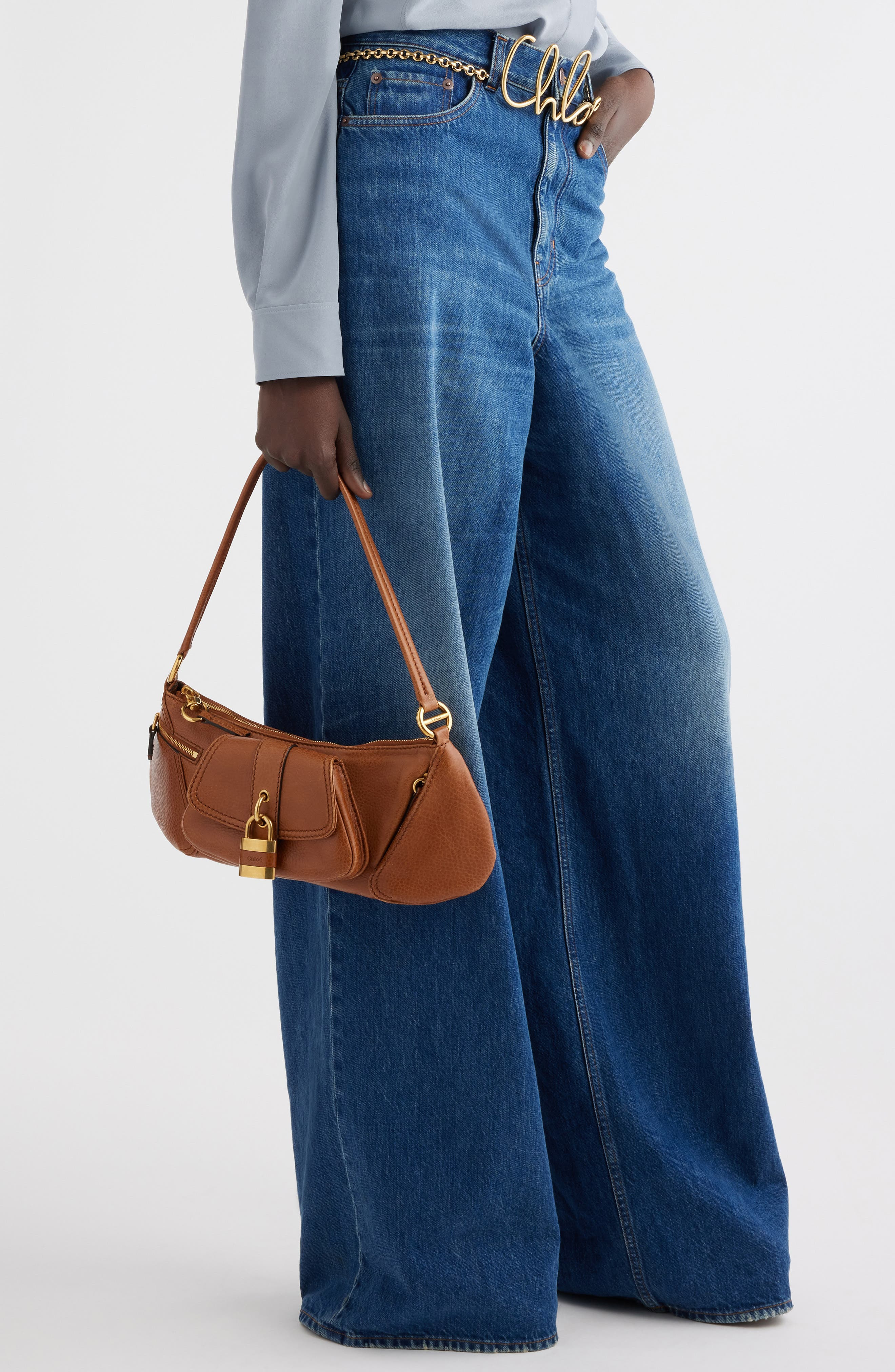 Chloé The 99 Leather Shoulder Bag in Clay Brown 26M at Nordstrom - 2