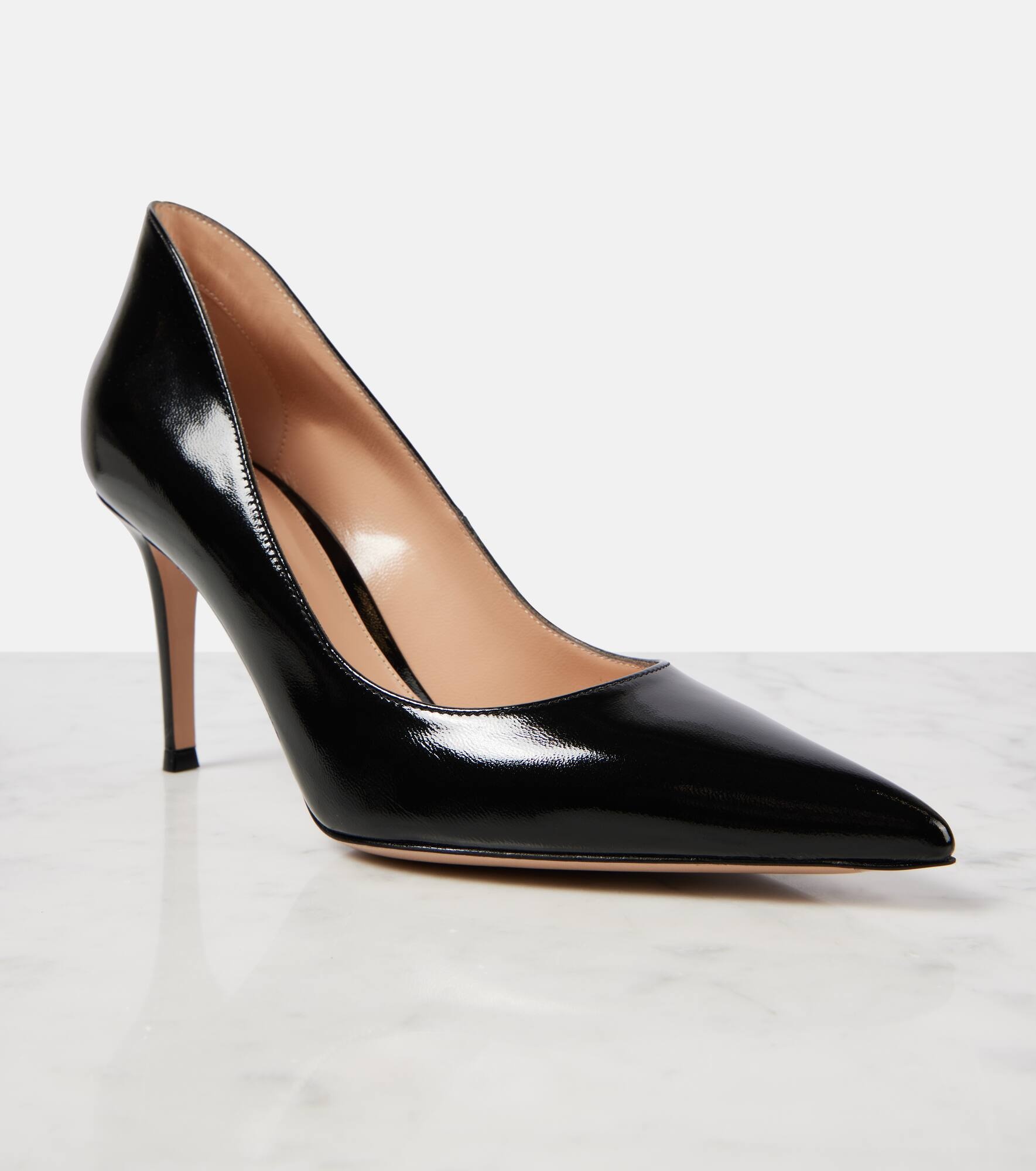 Ellipsis 85 patent leather pumps - 5