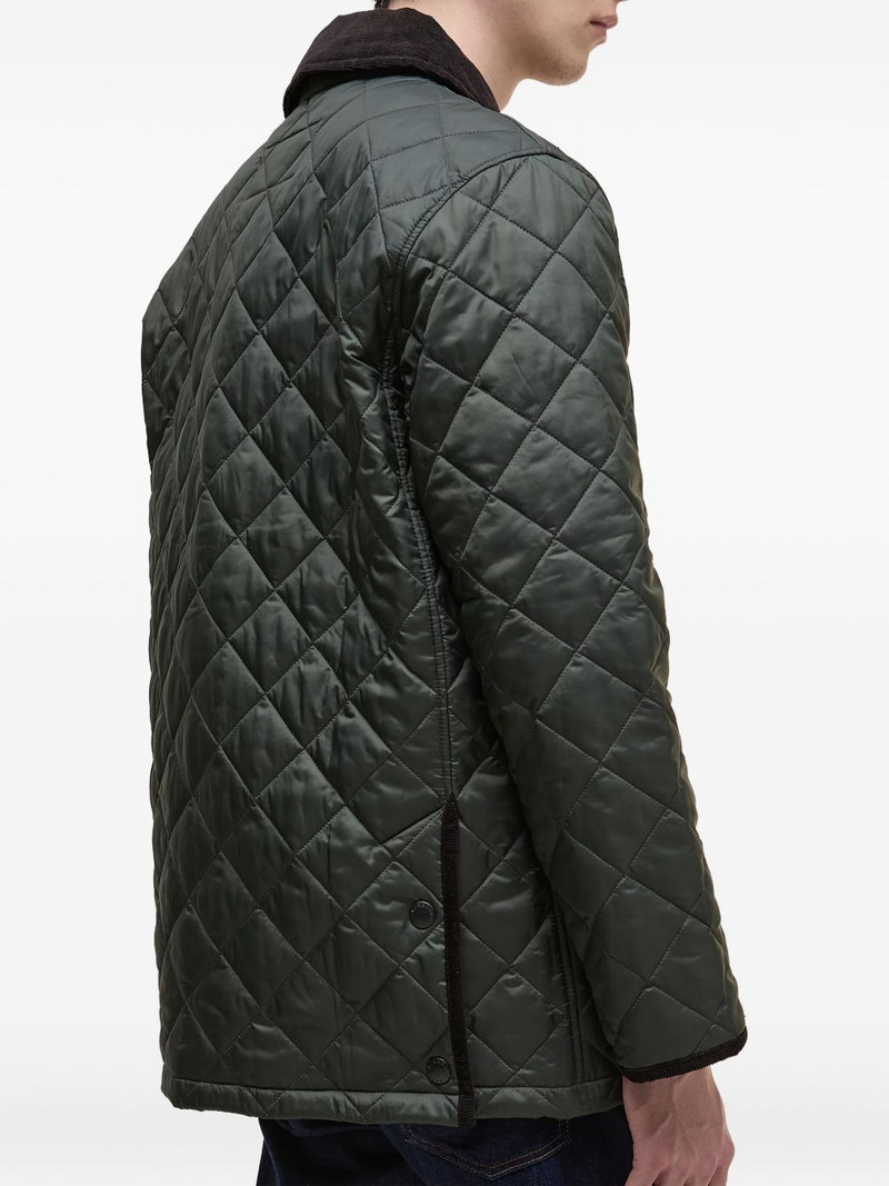 diamond-quilted corduroy-collar jacket 3