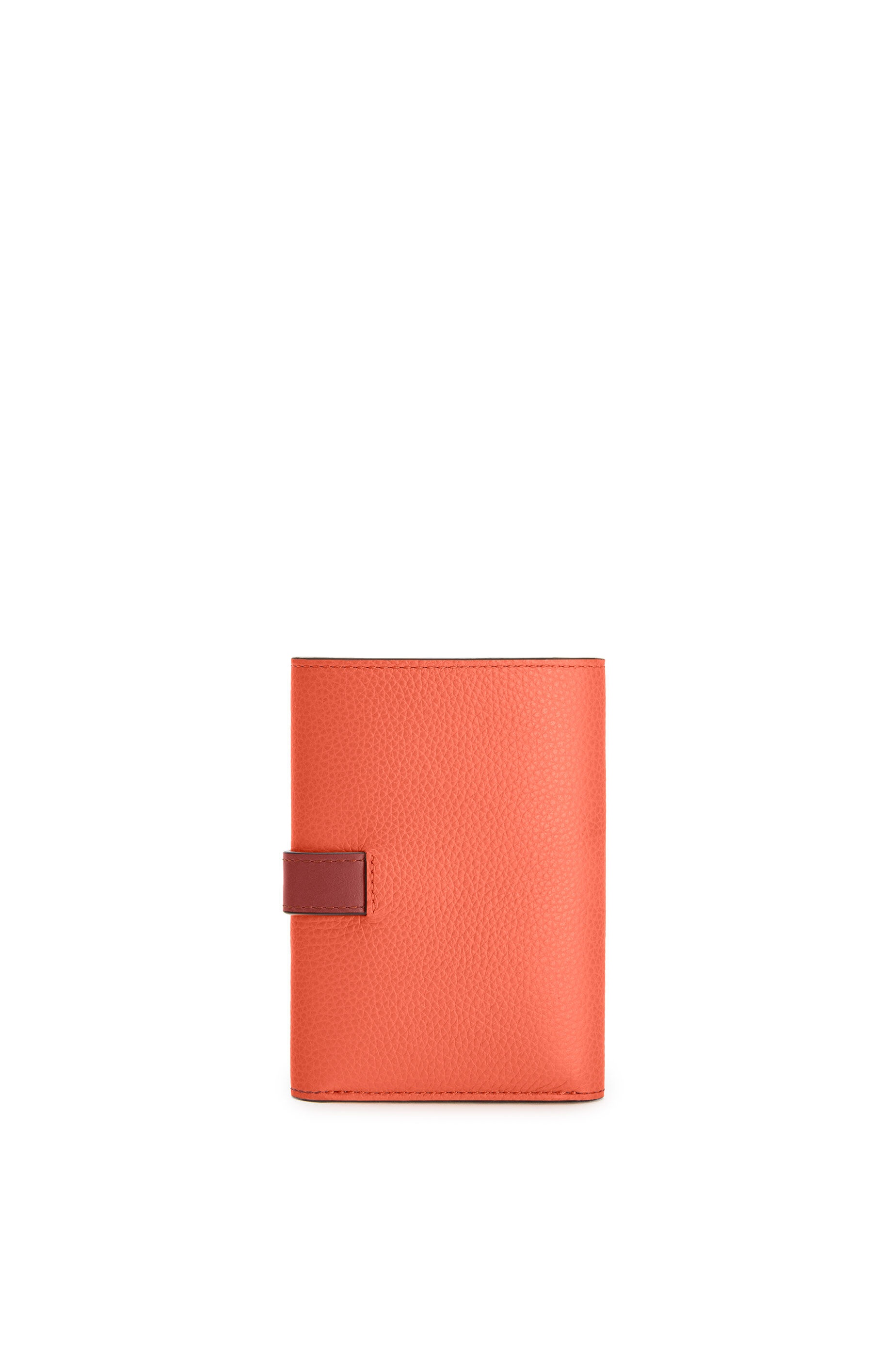 Small vertical wallet in soft grained calfskin - 8