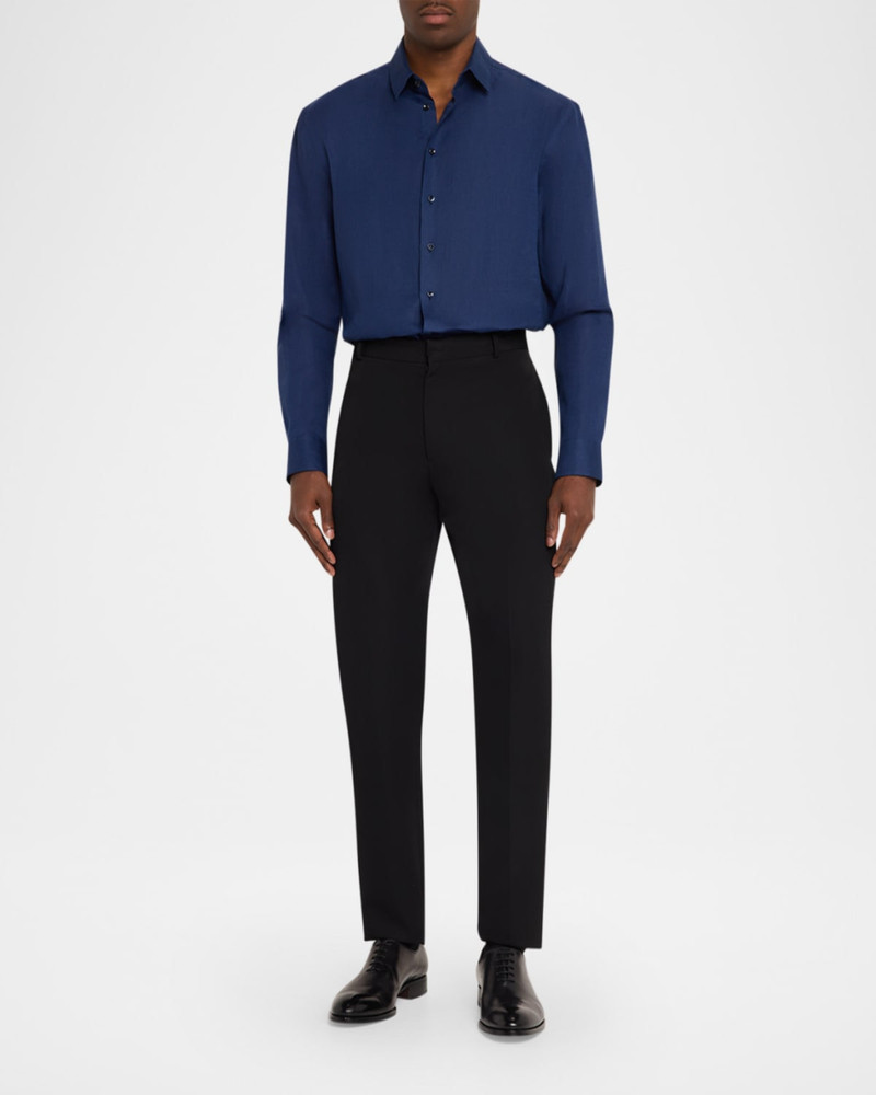 GIORGIO ARMANI Men & apos;s Linen Classic-Fit Sport Shirt outlook