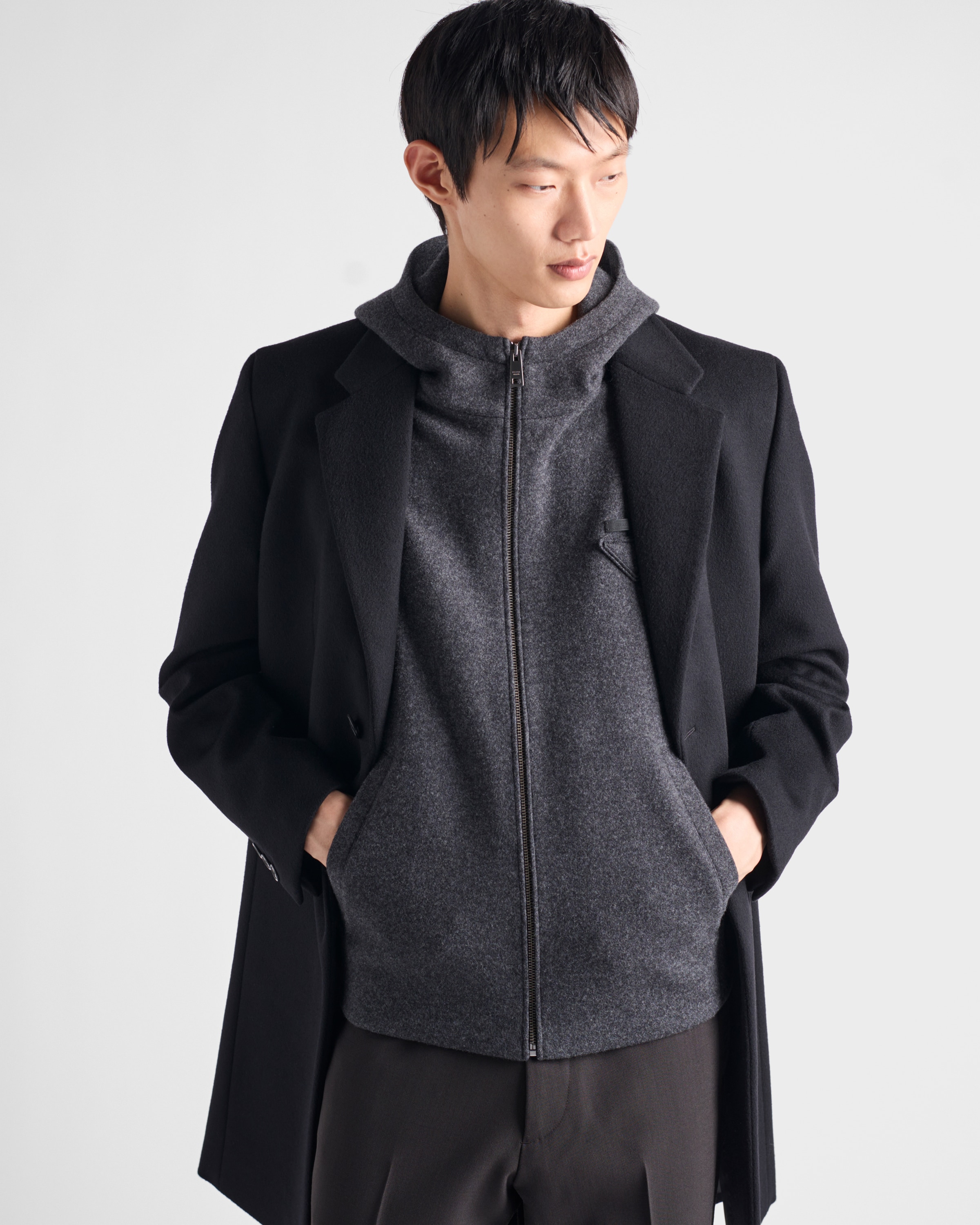Wool and cashmere zipper vest - 6