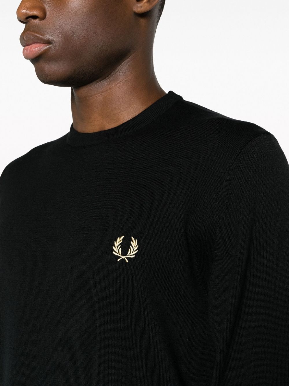 logo-embroidered crew-neck jumper - 5