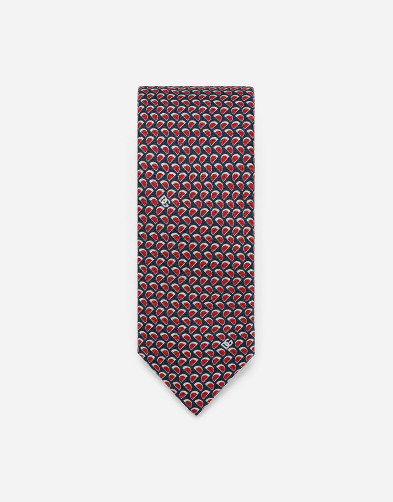 Dolce & Gabbana Printed twill tie outlook