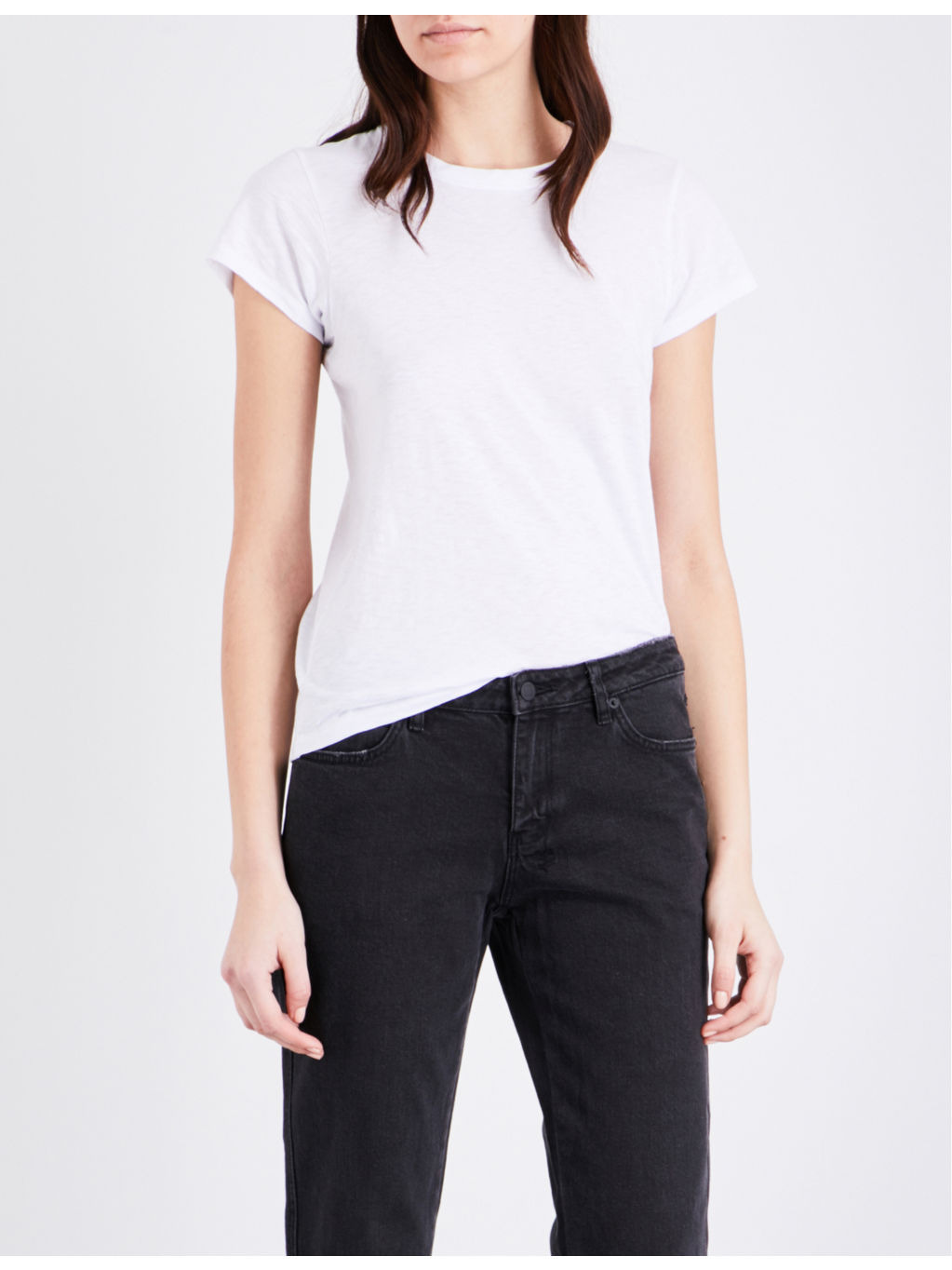 Round neck cotton-jersey T-shirt - 2
