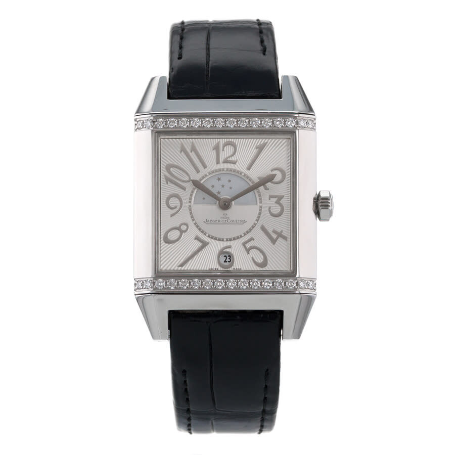 Pre-owned Jaeger-LeCoultre Reverso Squadra Lady Duetto Automatic Diamond White Dial Ladies Watch Q70 - 2