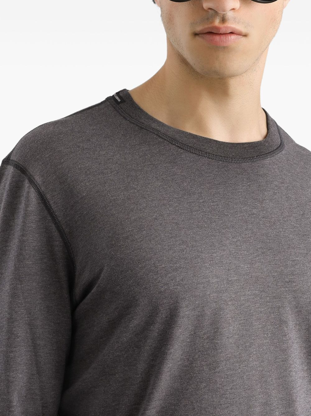 cotton long-sleeve T-shirt - 4