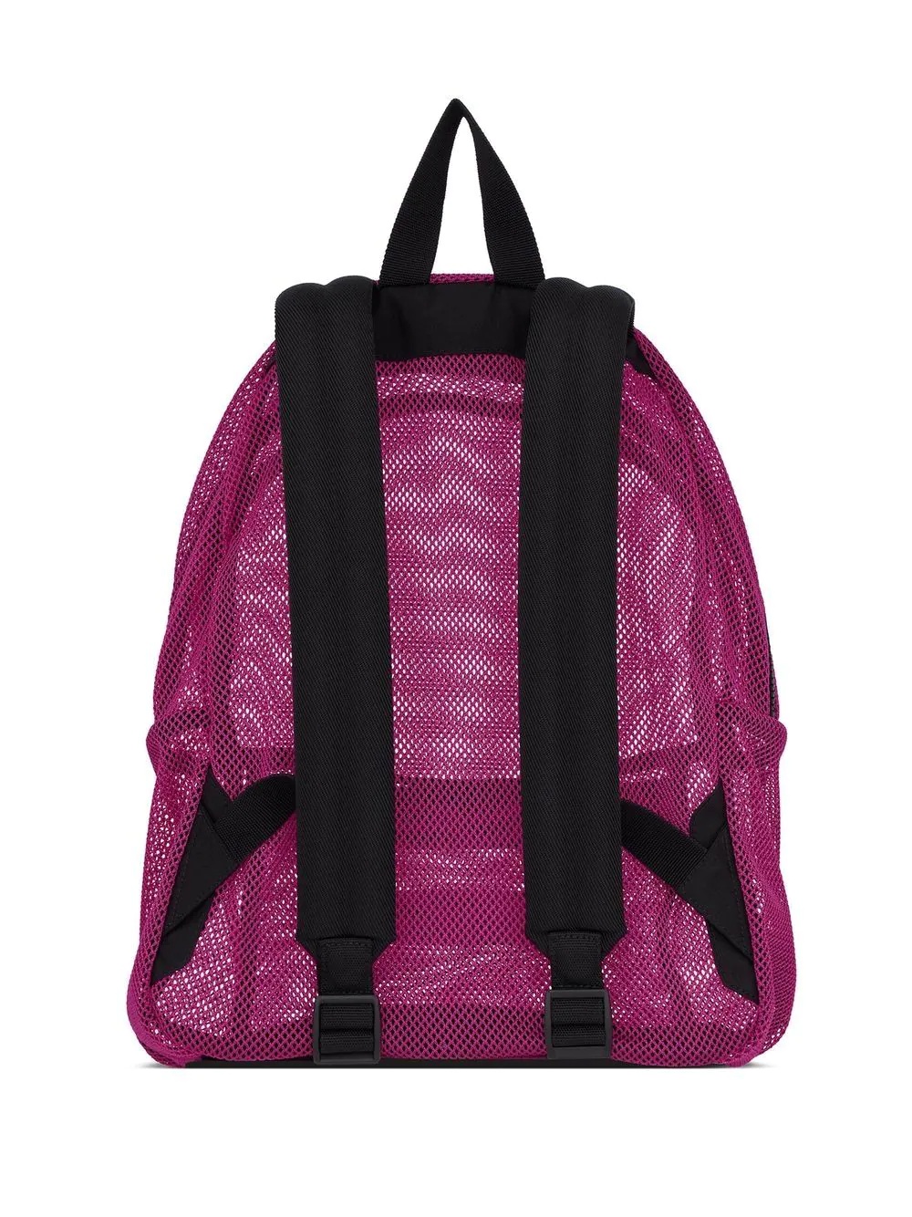 logo-patch mesh backpack - 2