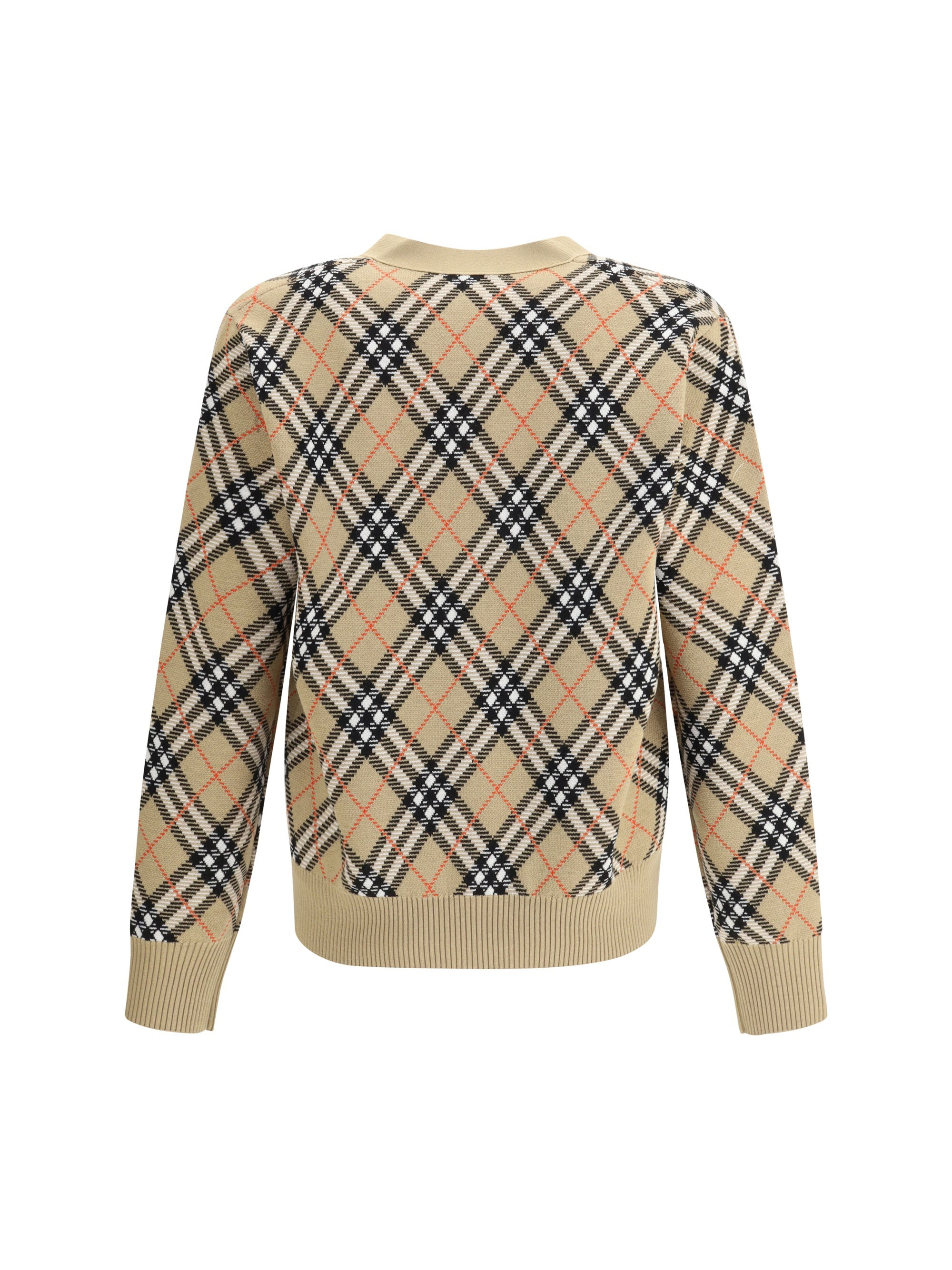 Burberry Men Archive Check Wool Cardigan - 2