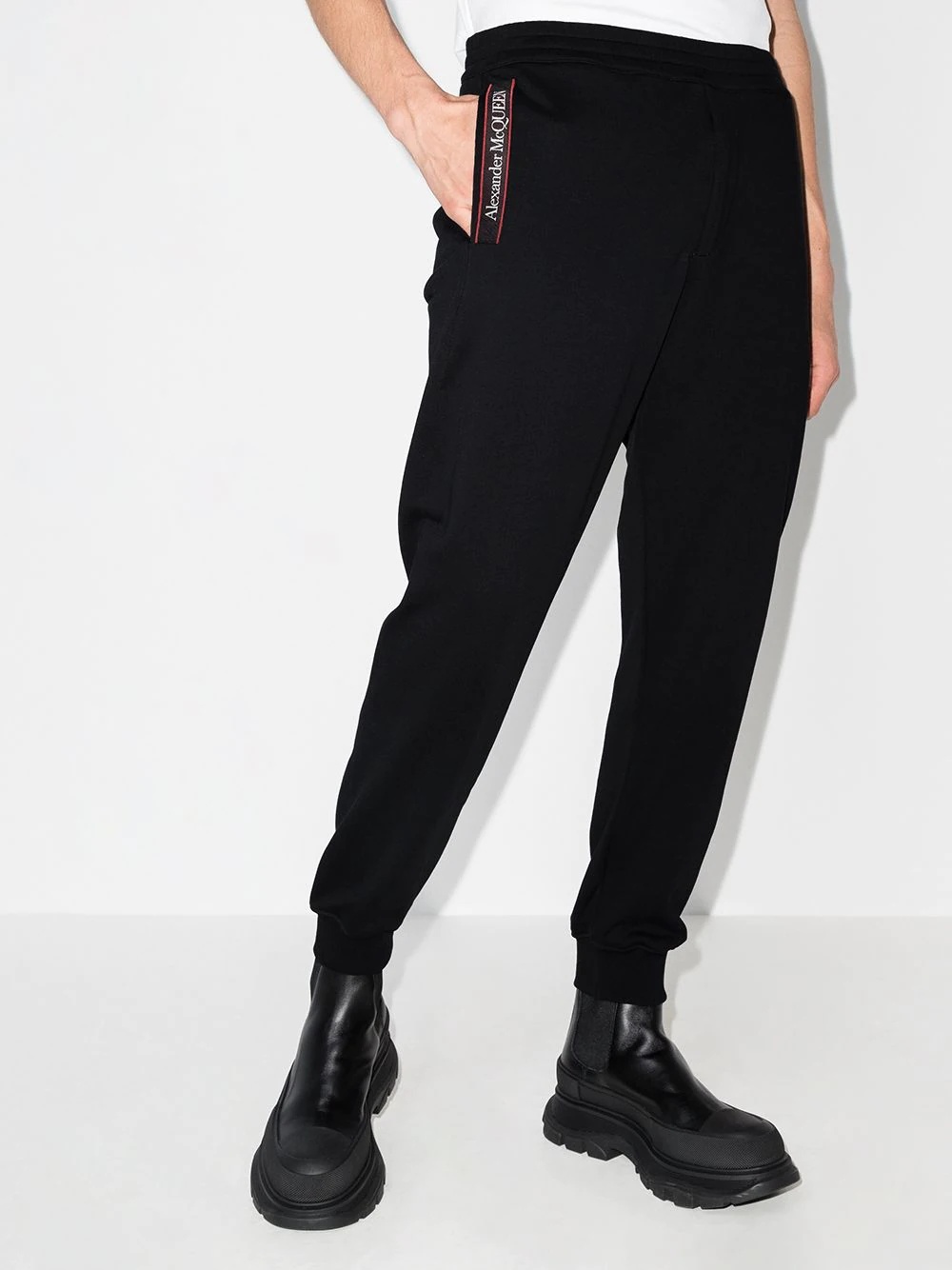 logo-tape straight-leg track pants - 2