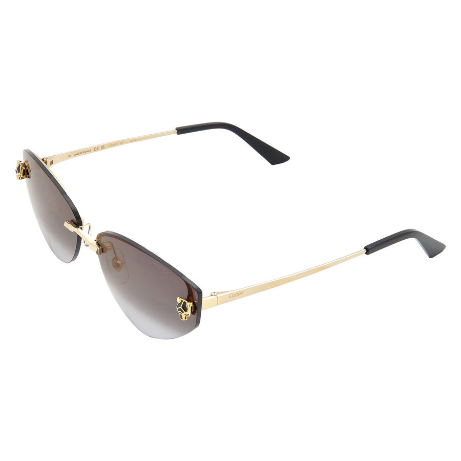 Cartier Panthere de Cartier Grey Gradient Cat Eye Ladies Sunglasses CT0431S 001 65 - 4