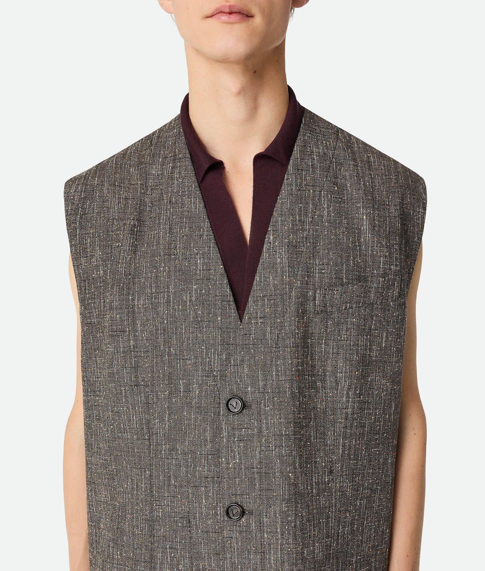 Fleck Viscose Waistcoat - 5