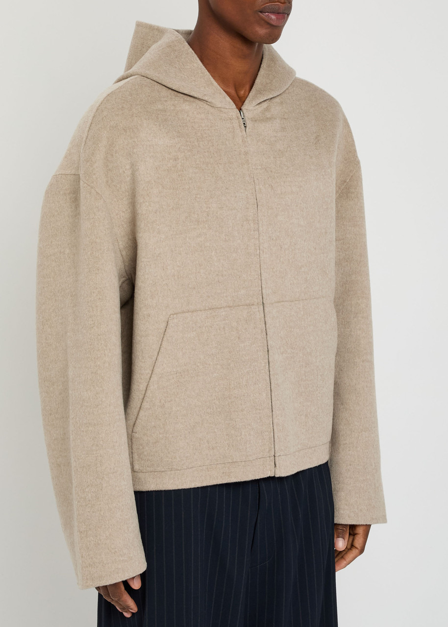 Acne Studios Zip-through Hooded Wool and Cashmere-blend Jacket - 2