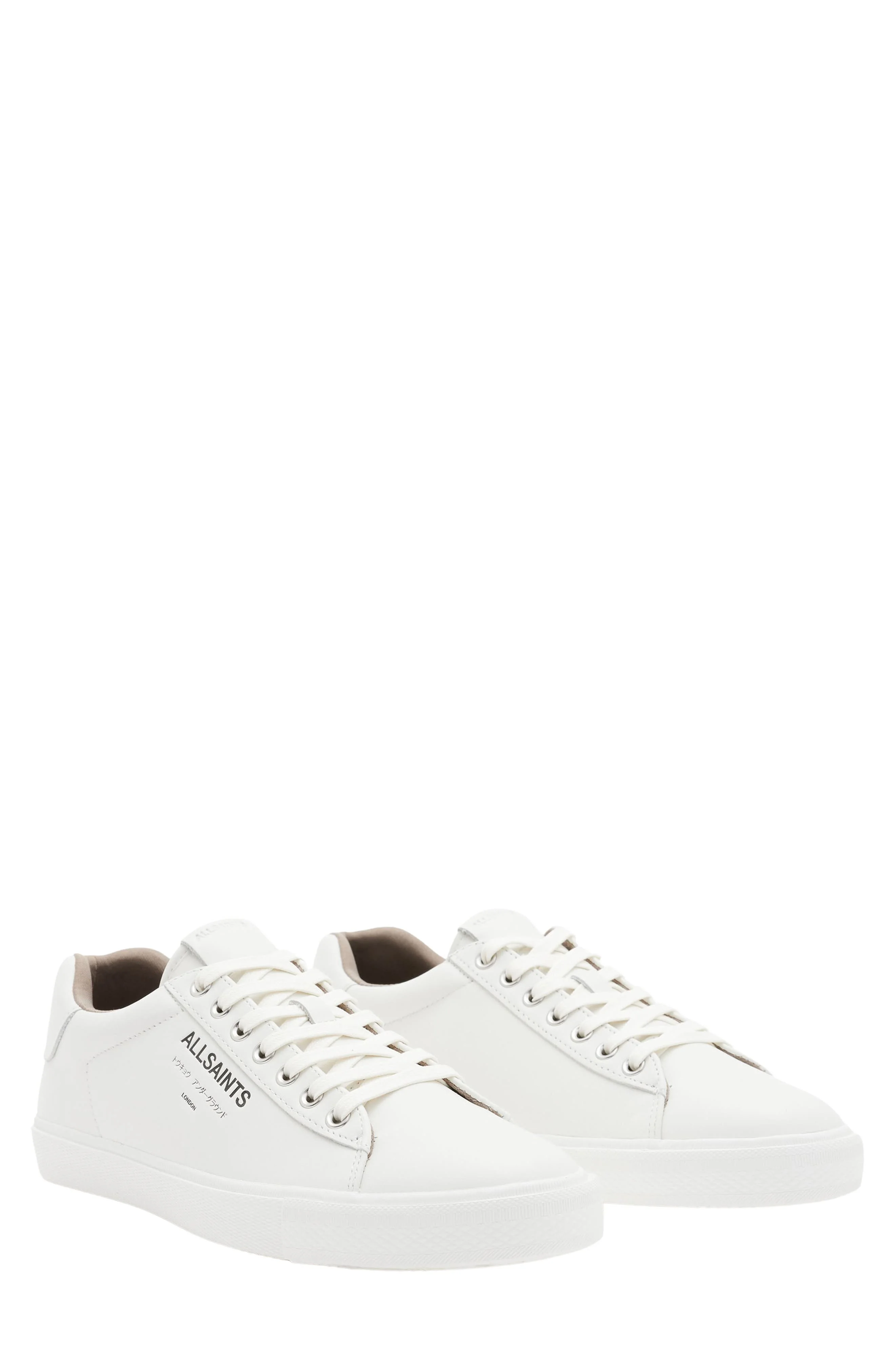 AllSaints Underground Low Top Sneaker in Triple White at Nordstrom - 1