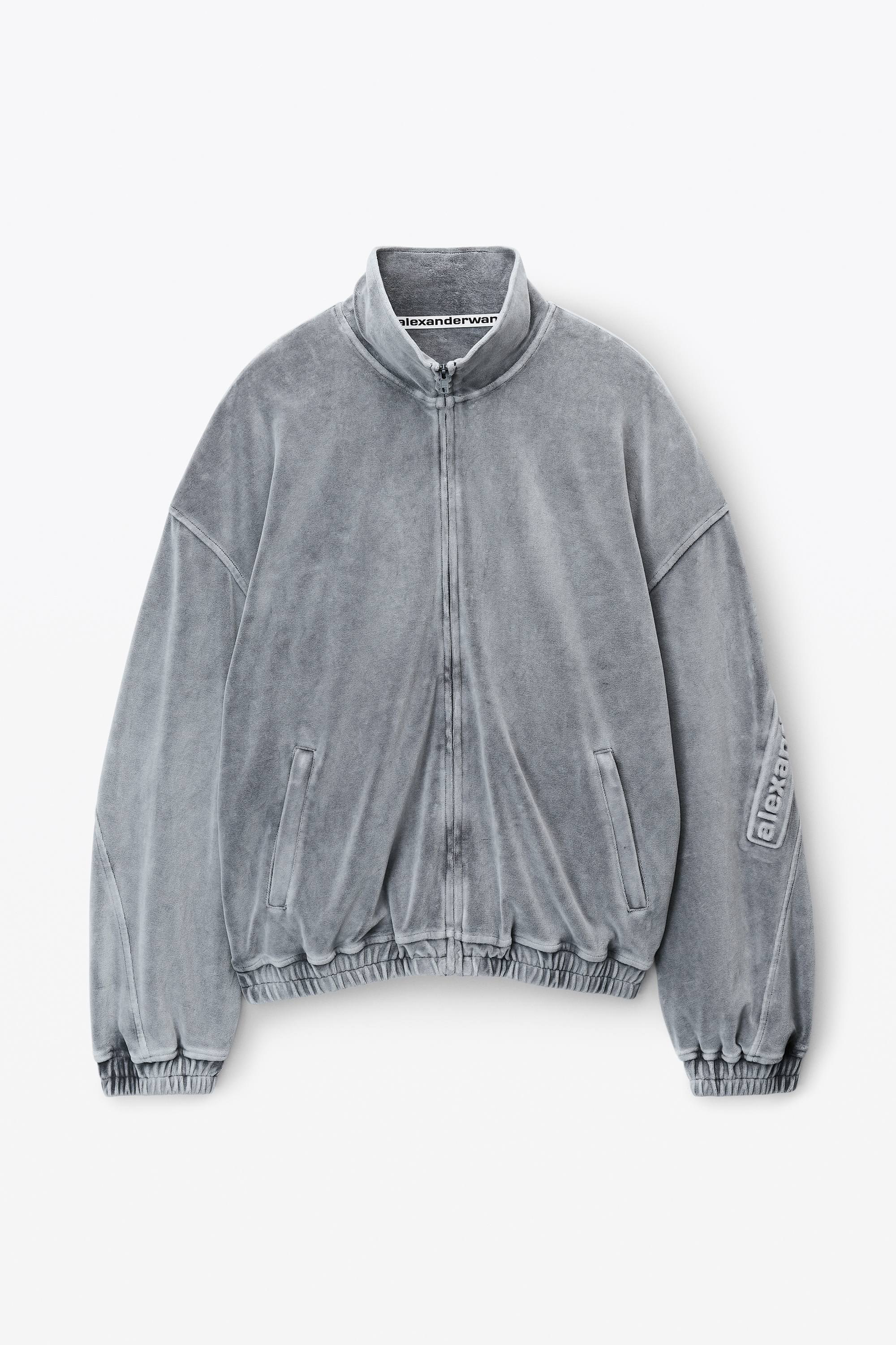 logo-embossed track jacket - 1