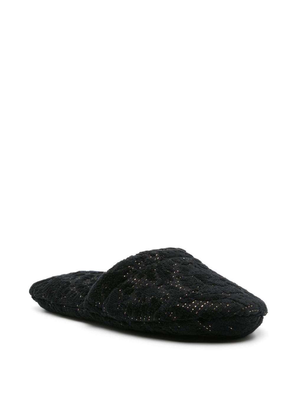 Barocco cotton blend slippers - 2