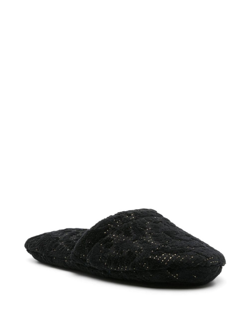 VERSACE Barocco cotton blend slippers outlook