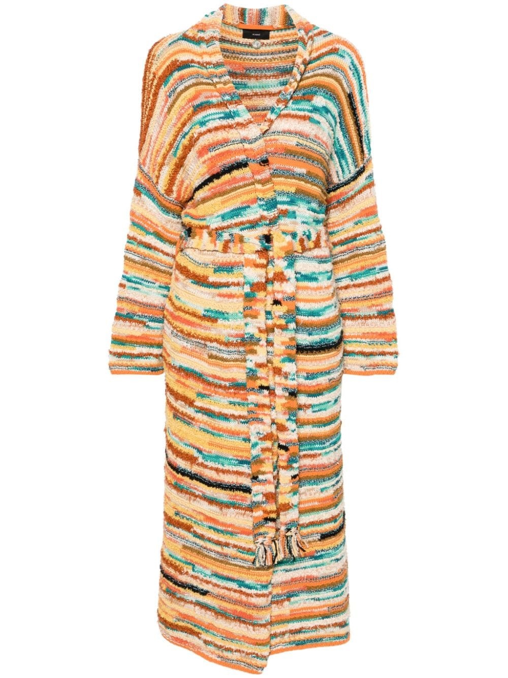 Maduray patterned-intarsia coat - 1