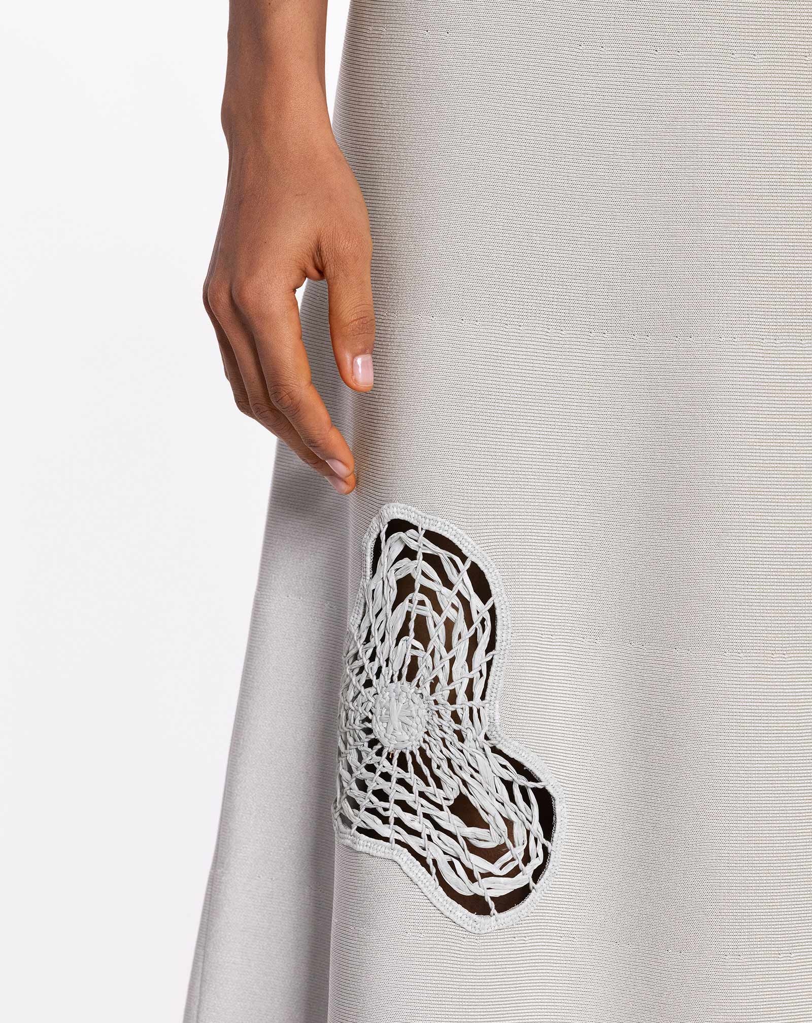 FLARE MIDI SKIRT IN VISCOSE AND MERINO - 5