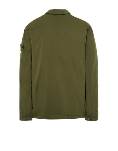 Stone Island 112F2 STRETCH COTTON LYOCELL SATIN_ GARMENT DYED_ GHOST PIECE MILITARY GREEN outlook