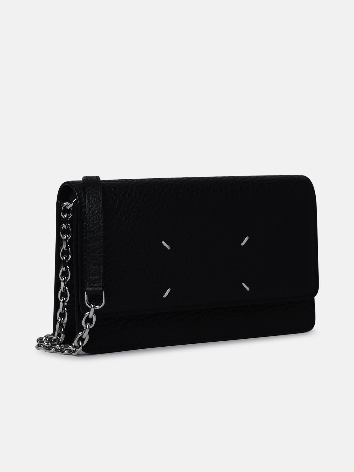 BLACK CALF LEATHER WALLET - 2