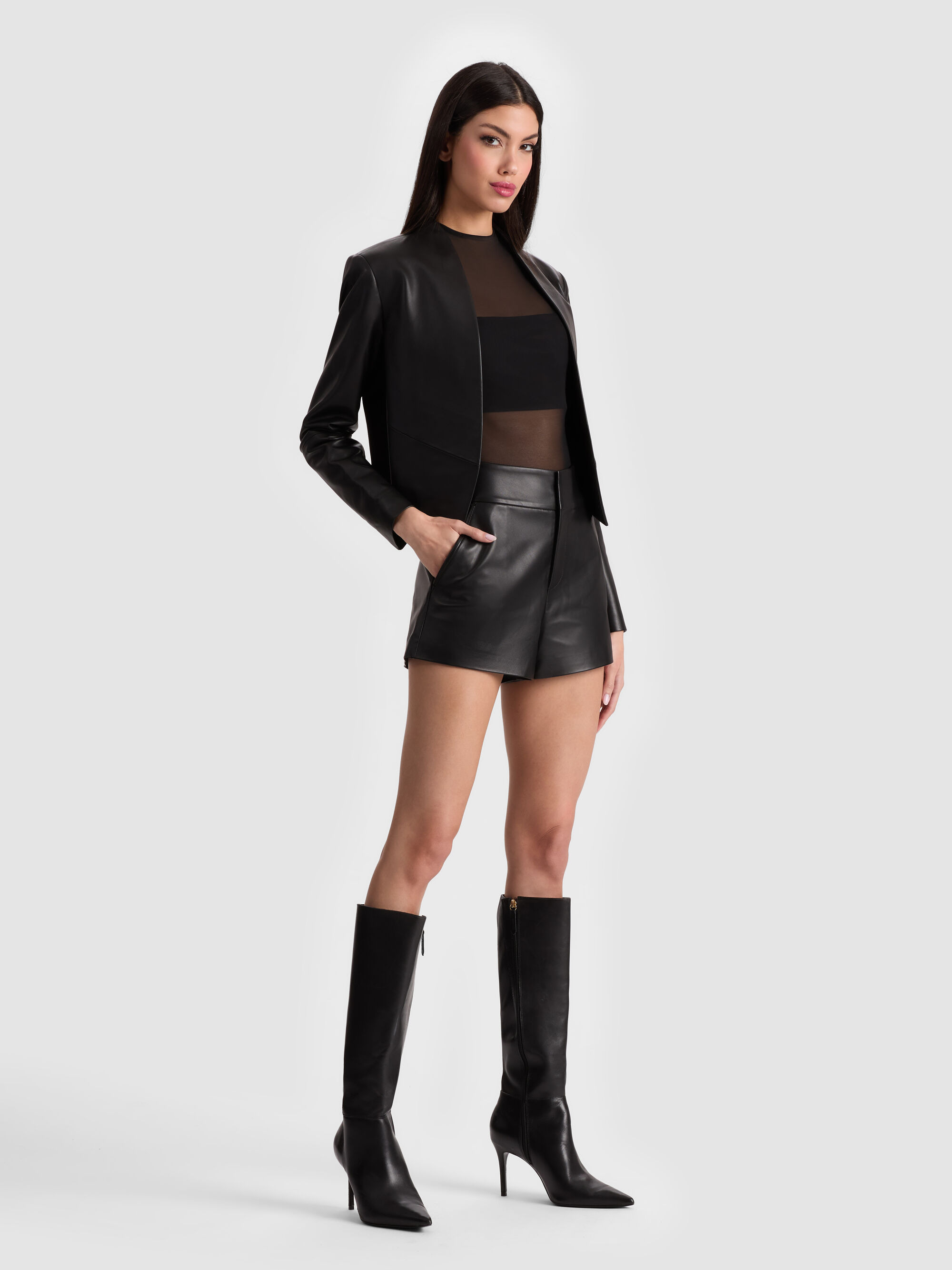NEW HARVEY LEATHER JACKET - 5