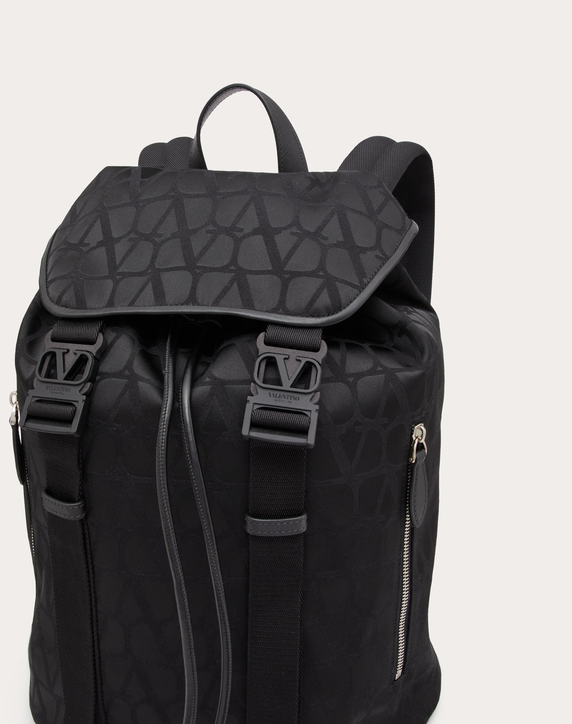 BLACK ICONOGRAPHE NYLON BACKPACK - 8