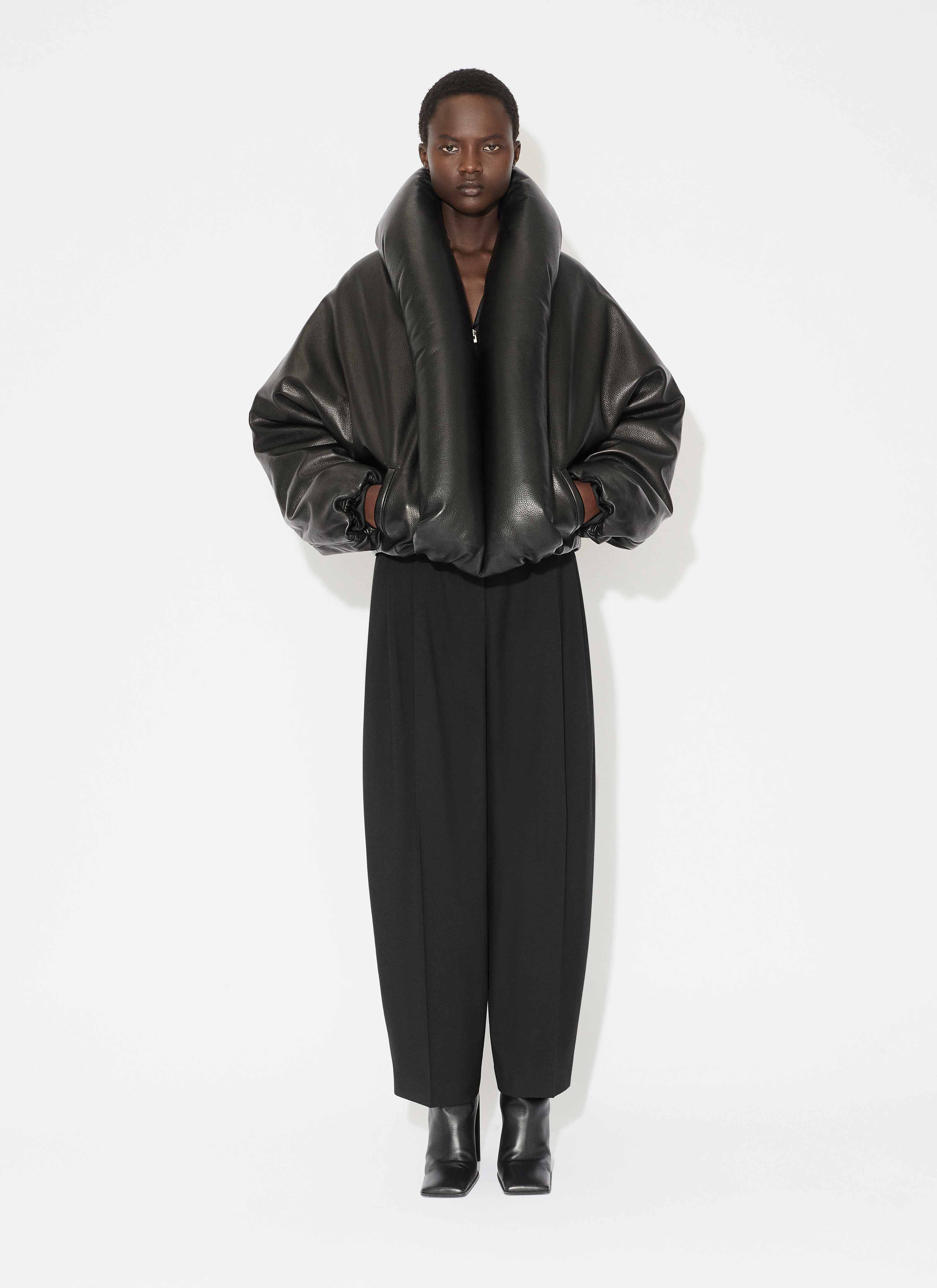 LAMBSKIN PADDED BOMBER - 2