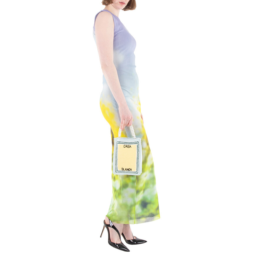 Casablanca Crochet Tote Bag With Embroidered Logo - 2