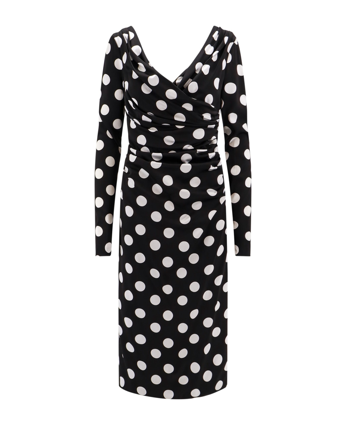 Polka-dots Viscose Dress - 1