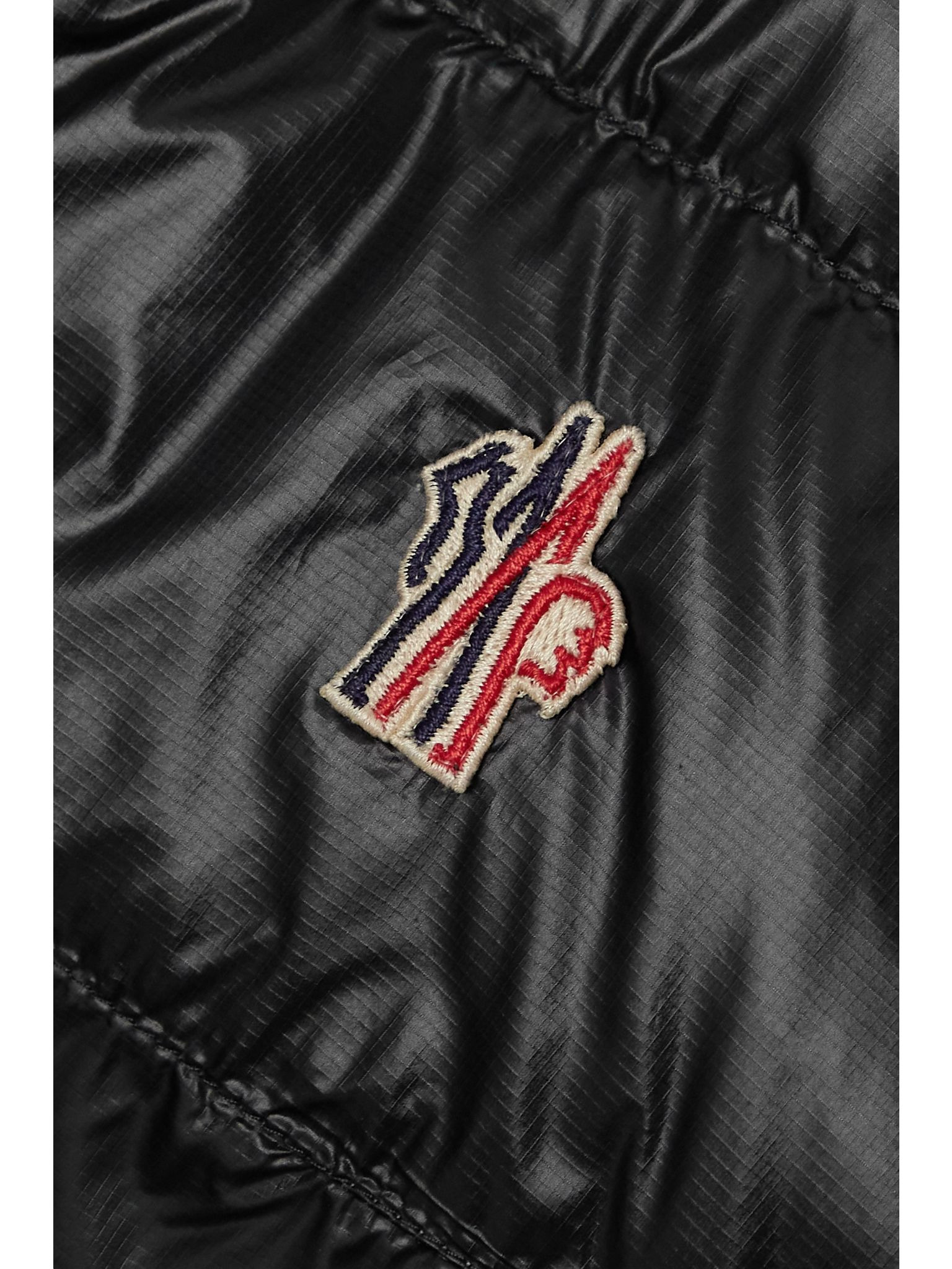 Quilted ripstop down vest Black - 5