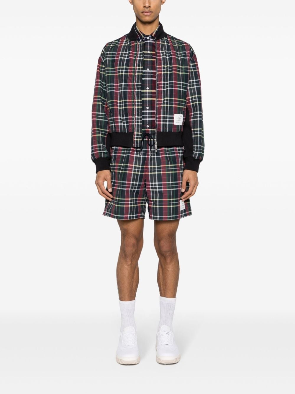 tartan-check flannel shirt - 2