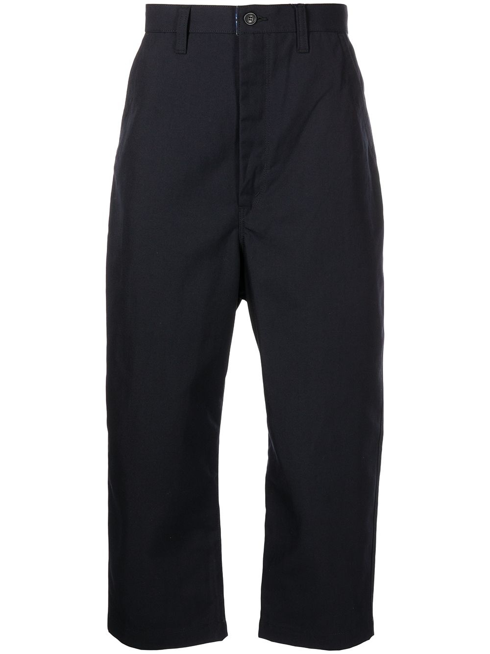 wide leg wool trousers - 1