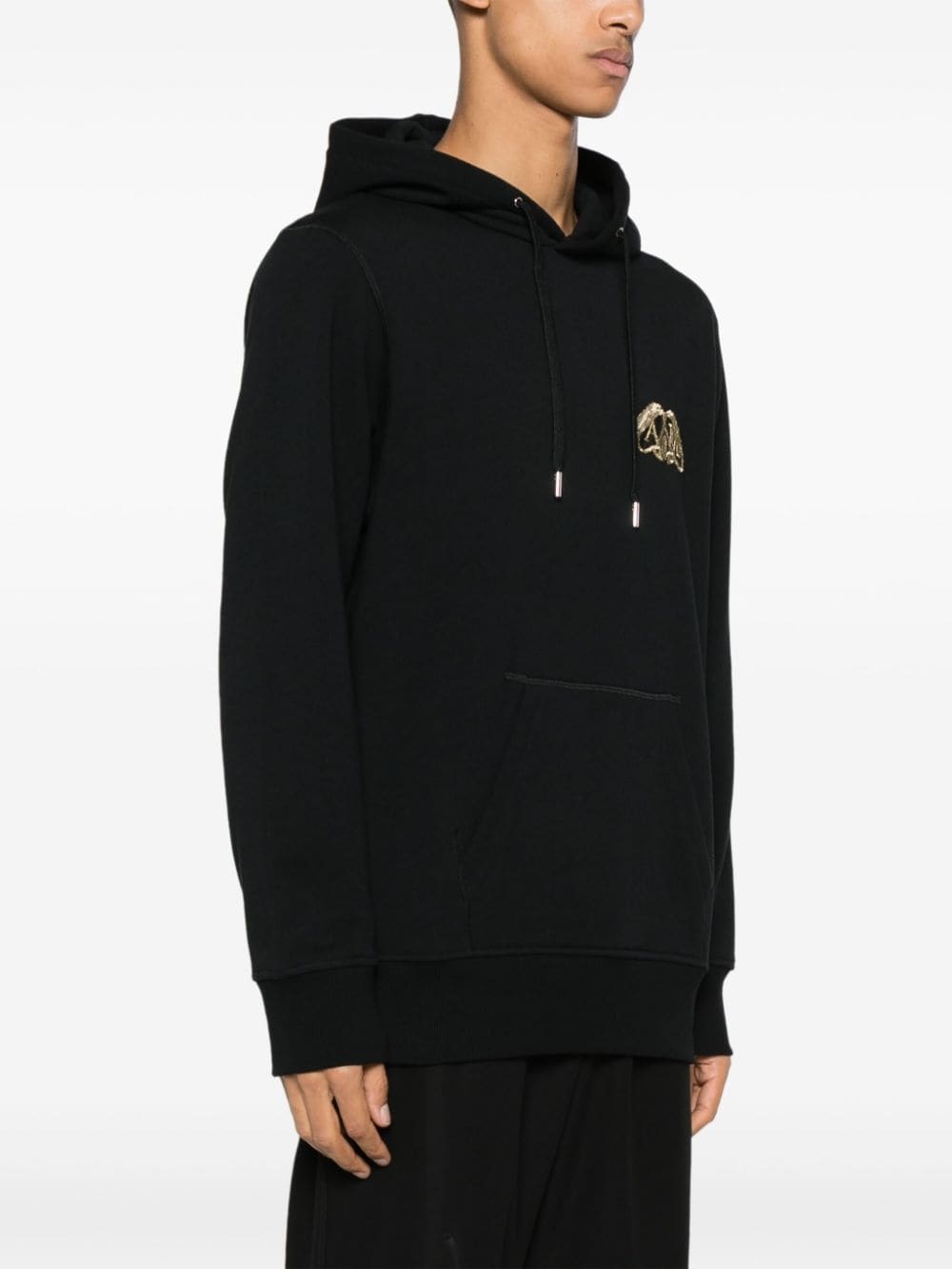 Half Seal Logo cotton hoodie - 3