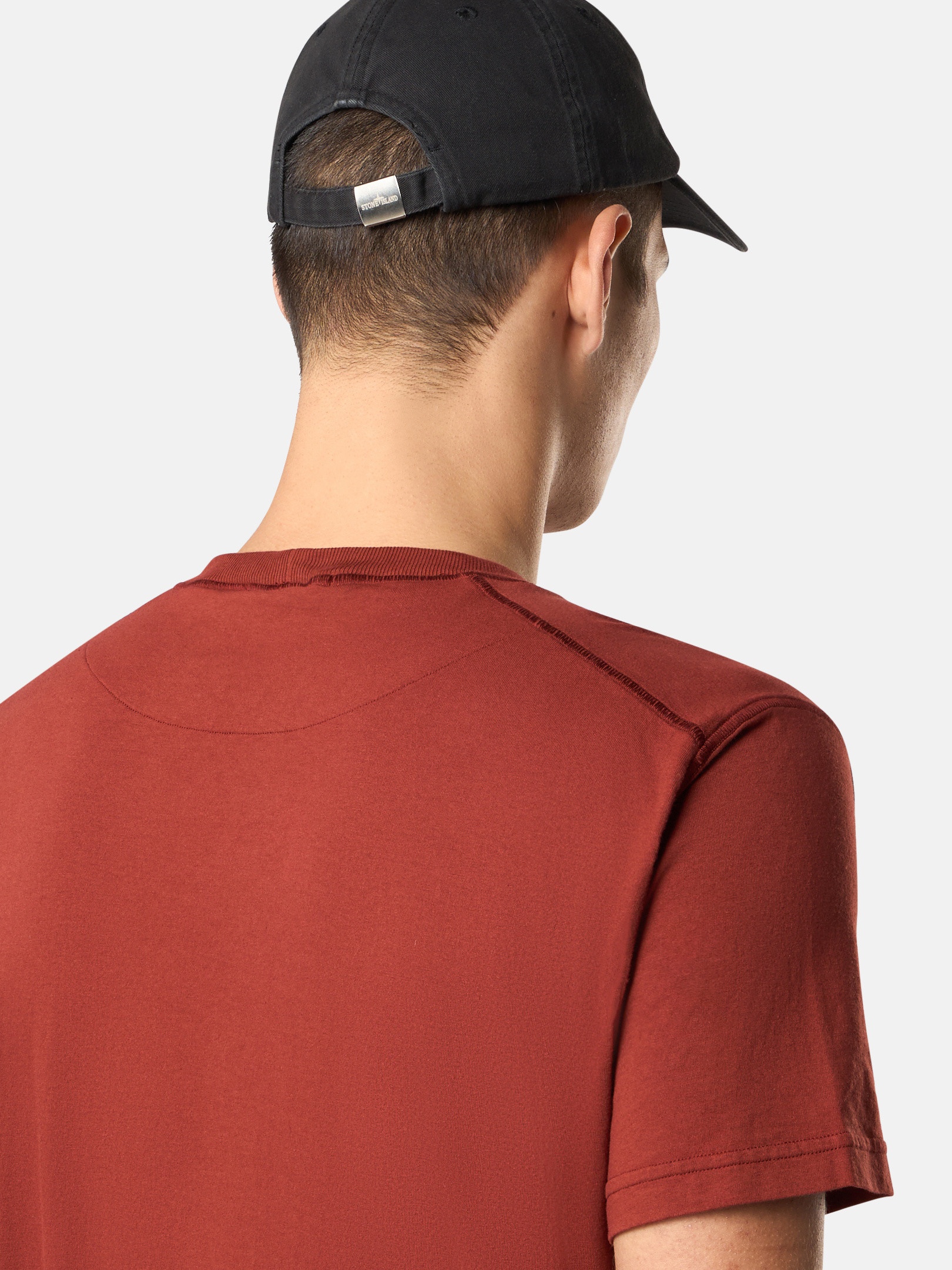 Stone Island 2100237 ORGANIC COTTON JERSEY 'FISSATO' EFFECT
