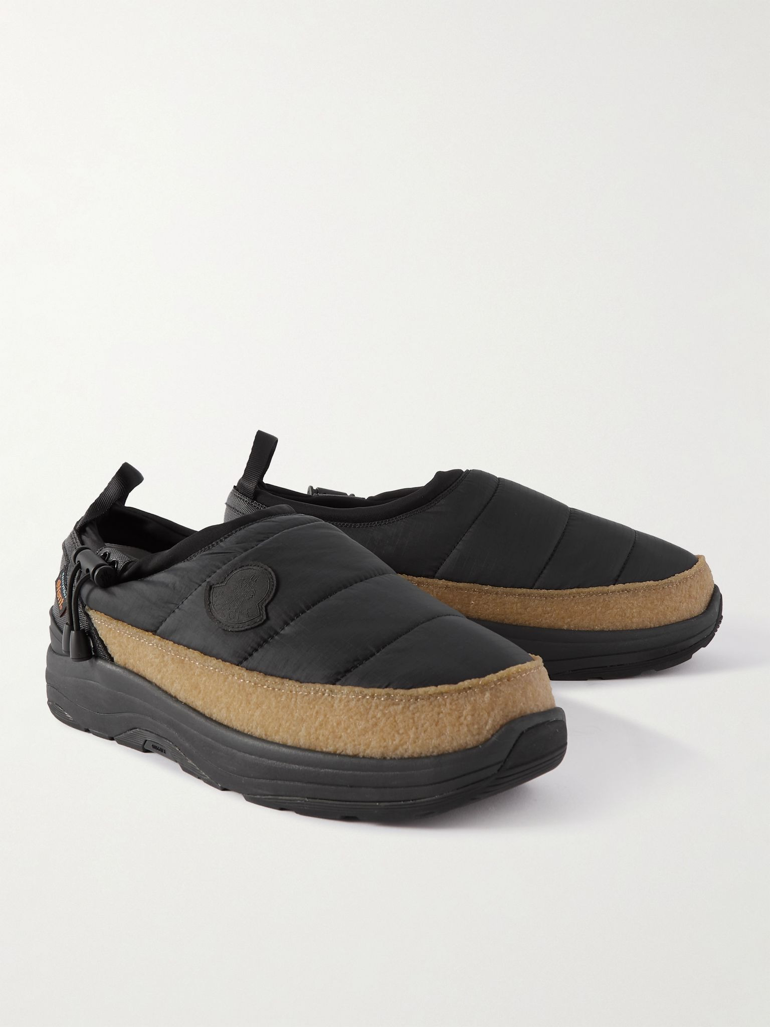 + Suicoke 2 Moncler 1952 Pepper Quilted Nylon Loafers Black - 4