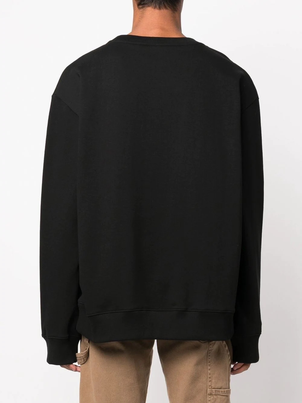 logo-print cotton sweatshirt - 5