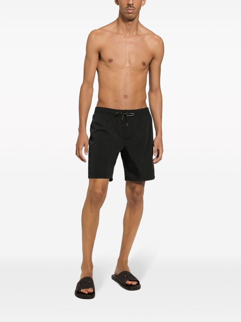 DG-print drawstring swim shorts - 3
